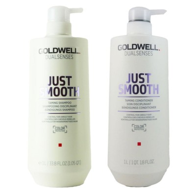 Goldwell Dualsenses Just Smooth 1000 ml Shampoo & 1000 ml Conditioner Set