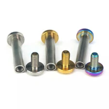 M6x1 GR5 Titanium Bolts&Rod Nut for Bike Bicycle Rear Suspension 18-75mm