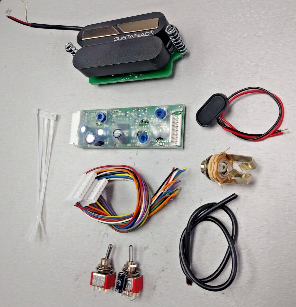 SUSTAINIAC STEALTH PRO KIT WITH LOOSE TOGGLE SWITCHES AND