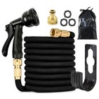 25-100FT Flexible Expandable Garden Water Hose Pipe Car Wash W/ Spray Nozzle Gun
