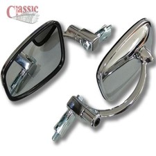 CHROME HANDLEBAR BAR END MIRRORS TO SUIT AJS MATCHLESS G9 G11 G12 G15