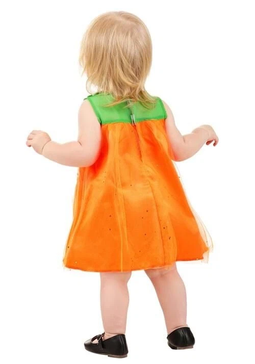 Shimmering Pumpkin Costume for Infants/Girls - Image 2 of 2