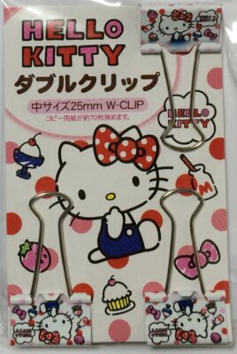 SANRIO Hello Kitty Double Paper Clip Set of 3