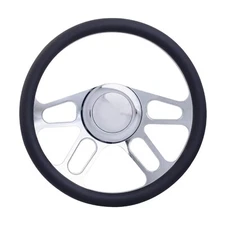 Chevy Gm GMC 69-94 Billet Steering Wheel Set W/ Horn Adapter hub kit  polished 