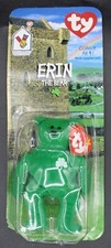 Vintage McDonalds Teenie Beanie Baby 1999 Erin The Bear Irish Green Clover