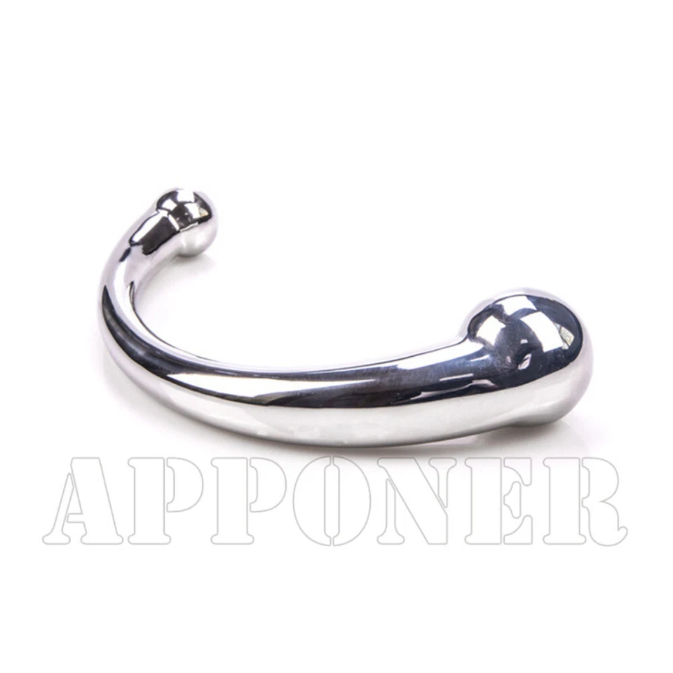 Double Ended Stainless Steel G Spot Wand Massage Stick Pure Metal Plug Sex Toy - Image 3 of 4