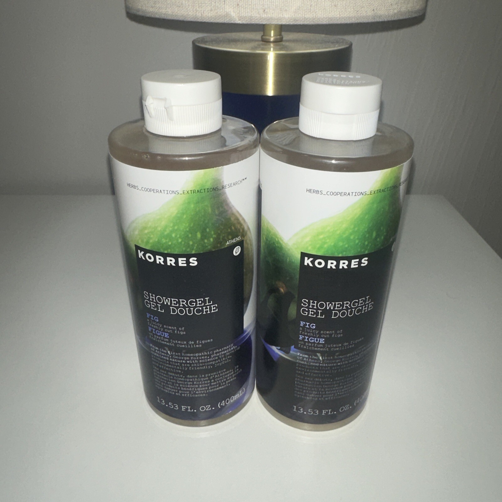 Korres Shower Gel FIG 13.53 oz Set Of 2 New = 27.06 Fl Oz. eBay