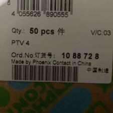 50pcs Phoenix Contact Straight through terminal block PTV 4 1088728 FREE SHIP#XR