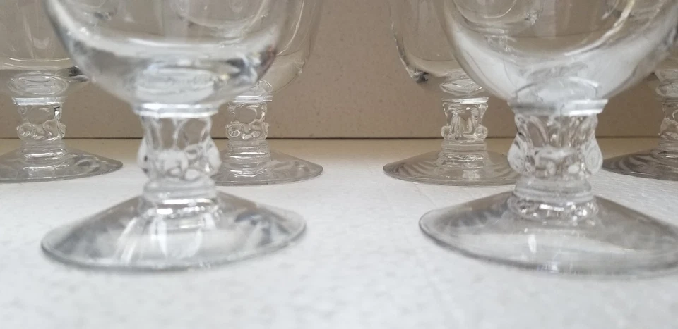 4 FOSTORIA HOLLY CRYSTAL 12-OUNCE FOOTED ICED TEA Glass - Image 3 of 4