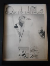 Courtland Pickett Fancy Dancer Rare Original Promo Poster Ad Framed!
