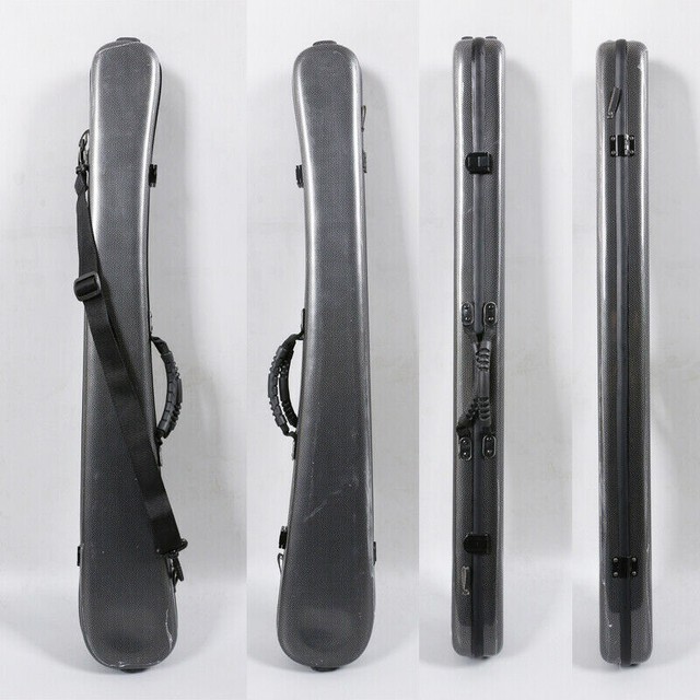 New double bass bow Case Carbon Fiber Bass Bow Box 2pcs Bow Bag White