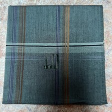 MAN HANKY CLASSIC VTG COTTON POCKET ART SQUARE GREEN STRIPED PATTERNED 19   DH30