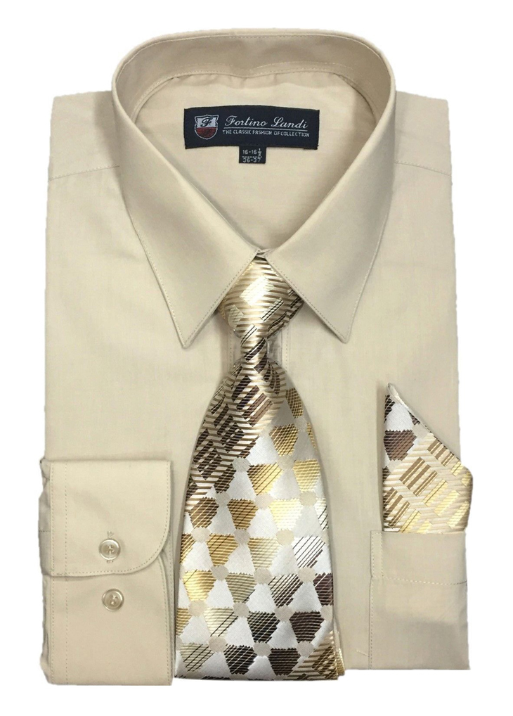 men's dress shirts with tie for sale