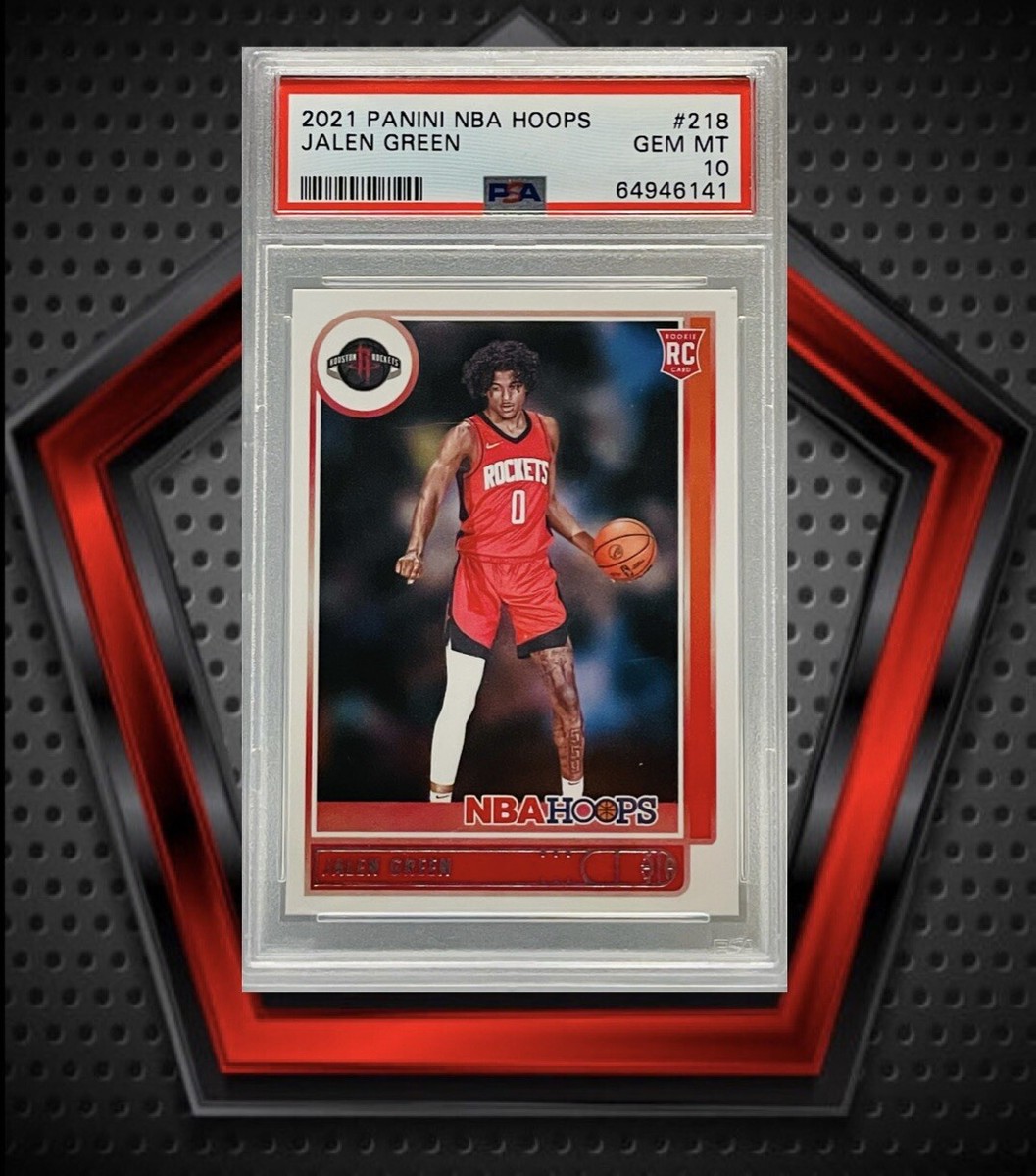 Jalen Green RC *PSA 10* 2021-22 Panini Hoops #218 Houston Rockets 