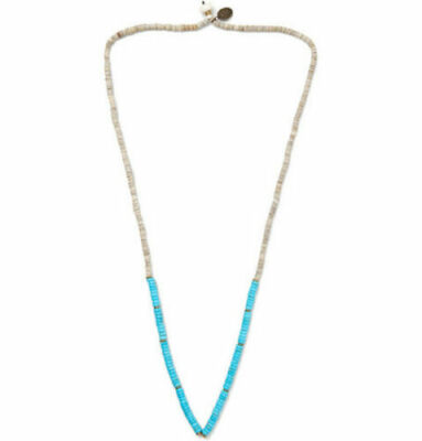 NEW MIKIA Turquoise And Shell Necklace one size turquoise made in japan