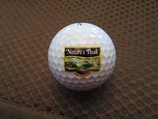 LOGO GOLF BALL-NATURE'S PEAK....FRUIT BRANDS...