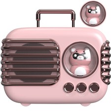 Wireless Bluetooth Speaker, Cute Mini Portable with TWS Pairing,Loud Sound,4H