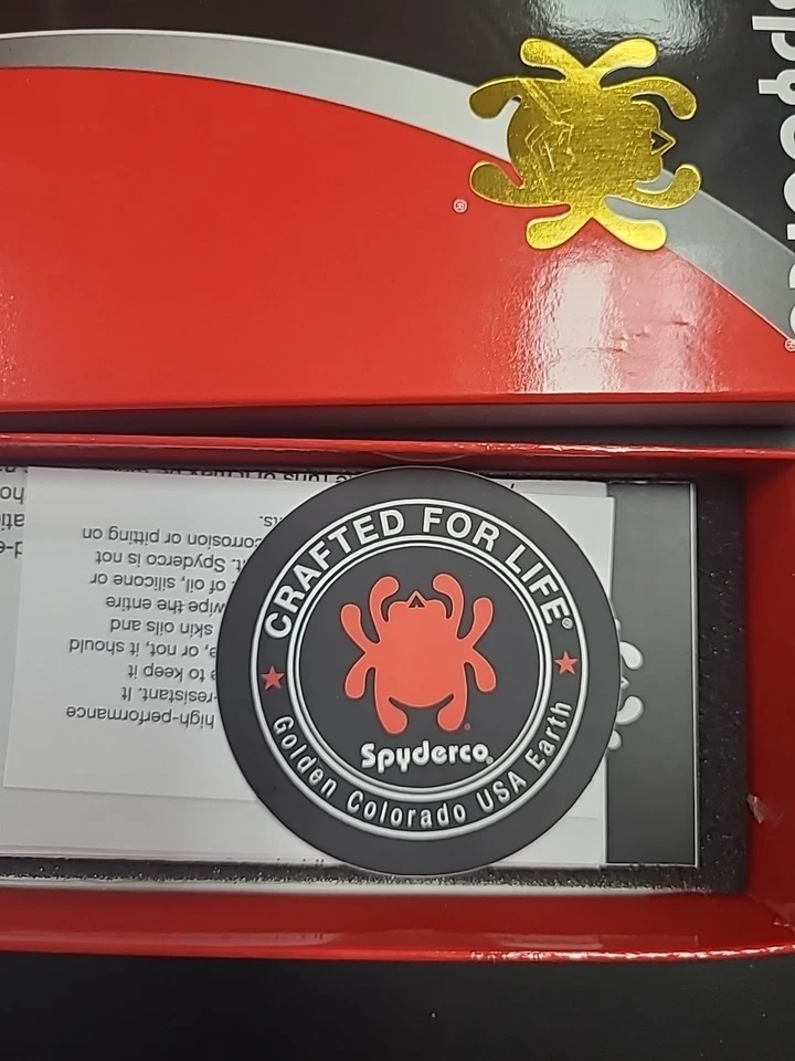 Spyderco Smock CPM-CruWear hoja satinada asas de aluminio satinado C240ALCWP Foto 2 de 4