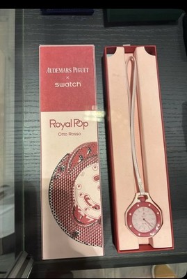 Audemars Piguet x Swatch Royal Pop Otto Rosso Quartz Leather 30m 36-39mm