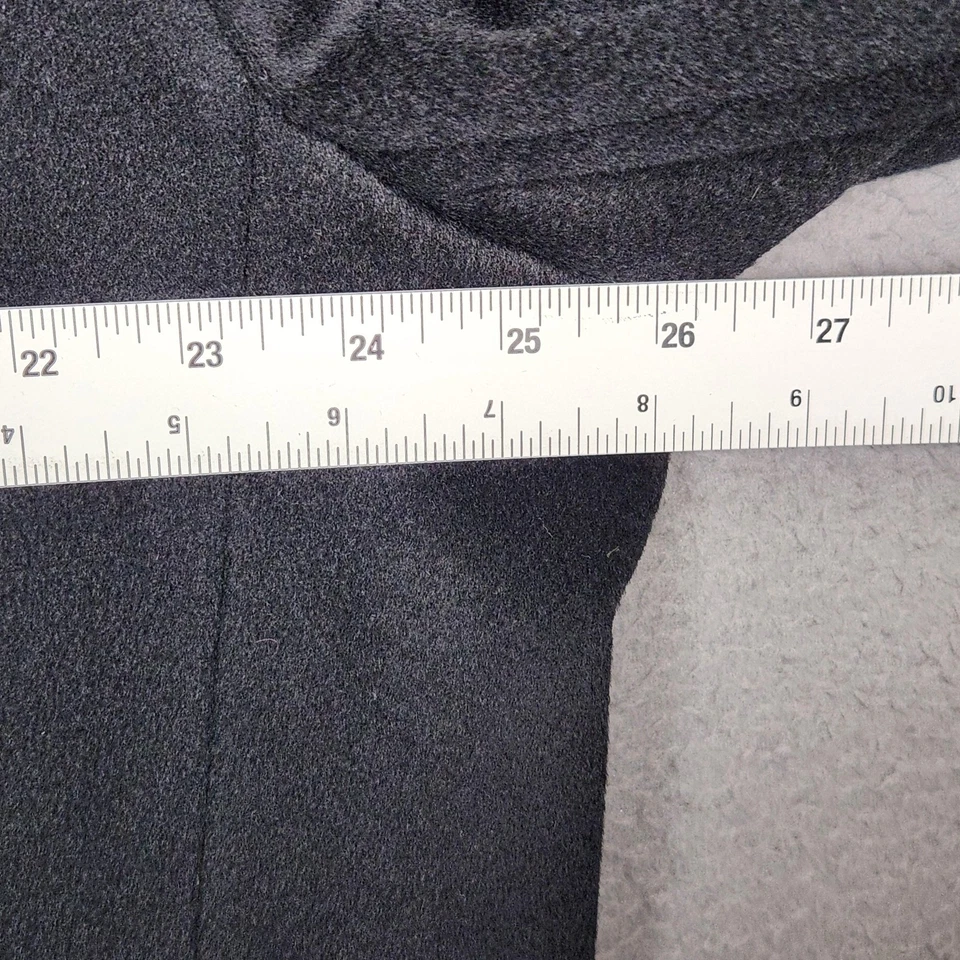 Abrigo largo de lana negro XL Gallery vintage para mujer hecho en EE. UU. AÑOS 80 Foto 3 de 4