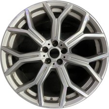 Bmw Machined Silver X7 Oem Wheel 21 2019-2024 Factory Original Rim 86533 Bmw Machined Silver X7 Oem Wheel 21 2019-2024 Factory Original Rim 86533