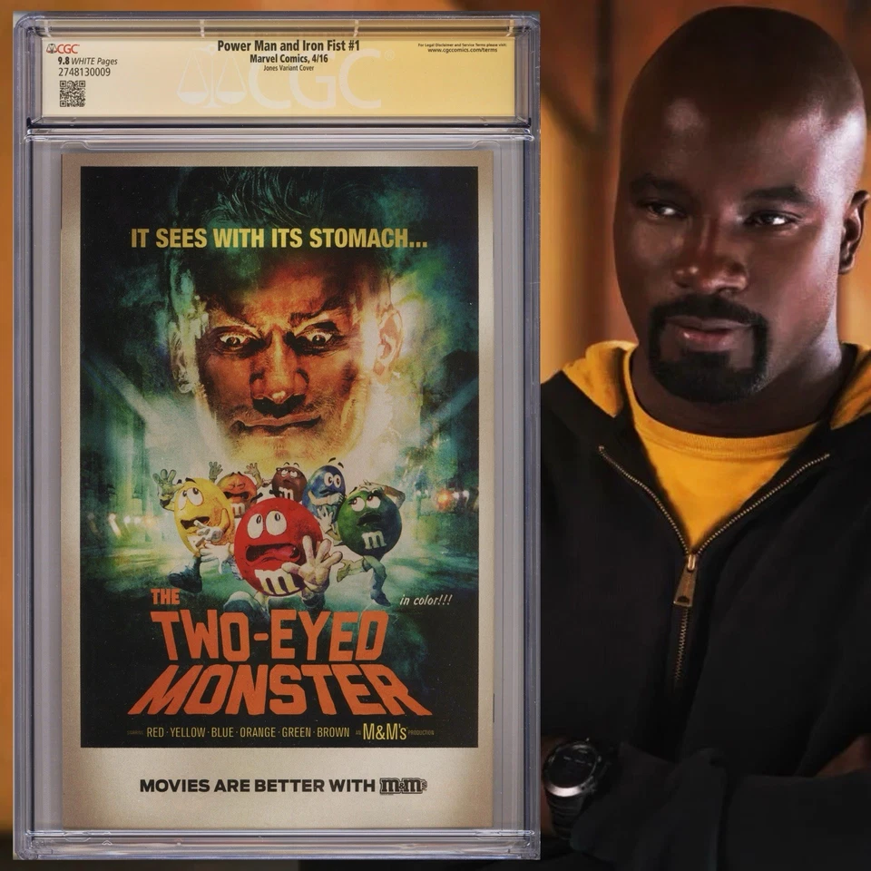 CGC 9.8 SS Power Man and Iron Fist #1 Variant signed by Mike Colter Luke Cage - Image 2 of 2