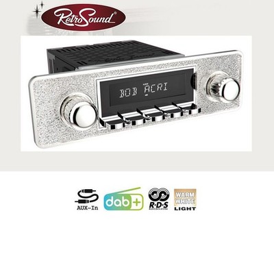 RetroSound RSD-SILVER-1DAB - ''MOTOR-1DAB''-DAB+ Komplett-Set ''Silver''