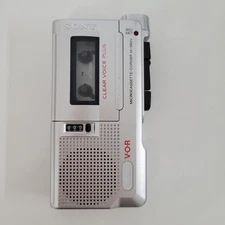 Sony Microcassette Corder M-560V Silver Voice Recorder FOR PARTS