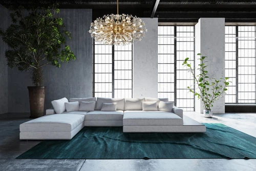 Elegant Lighting Vera 42" Crystal Starburst Oval Pendant In Gold - Picture 8 of 9