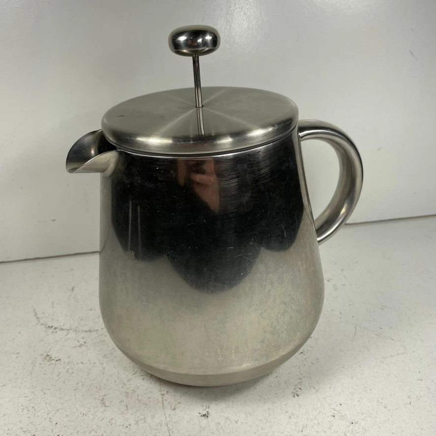 HTF IKEA ANRIK Coffee French Press Teapot Stainless Steel 8 Cup 19351