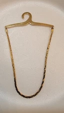 Vtg Tie Chain Over Button/  Collar Bar Clip