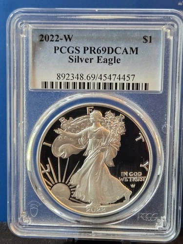 Photo of a 2022-W American Silver Eagle Proof from an eBay listing that sold on Jul 19, 2026
