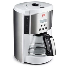 Melitta Aroma Enhance Drip Coffee Maker with Glass Carafe, 10 Cups - White
