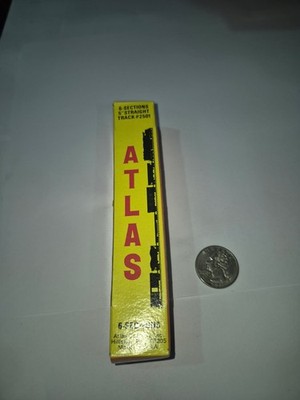 Atlas #2501 5'' Straight Track Sections, Box of 6 - Code 80 Rails - N Scale TT10