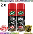 2 x Turtle Wax Fresh Shine Interior Car Cleaner & Air Freshener 500ml Strawberry