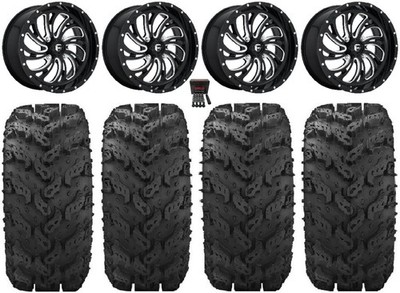 Fuel Kompressor Black 20'' Wheels 30'' Reptile Tires Can-Am Commander Maverick