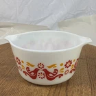 Pyrex Friendship 473 1 Quart Red Birds Casserole Dish