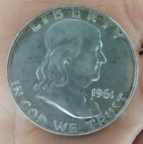 New ListingRare 1961 D Franklin Half Dollar 90% SILVER  50 Cent $.50 Collector Coin Metal