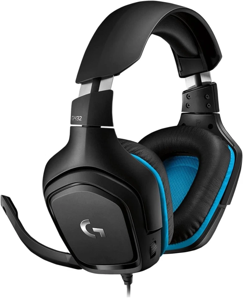 Logitech G432 Wired Gaming Headset, 7.1 Surround Sound, DTS Headphone:X 2.0, Fli - Image 2 of 4