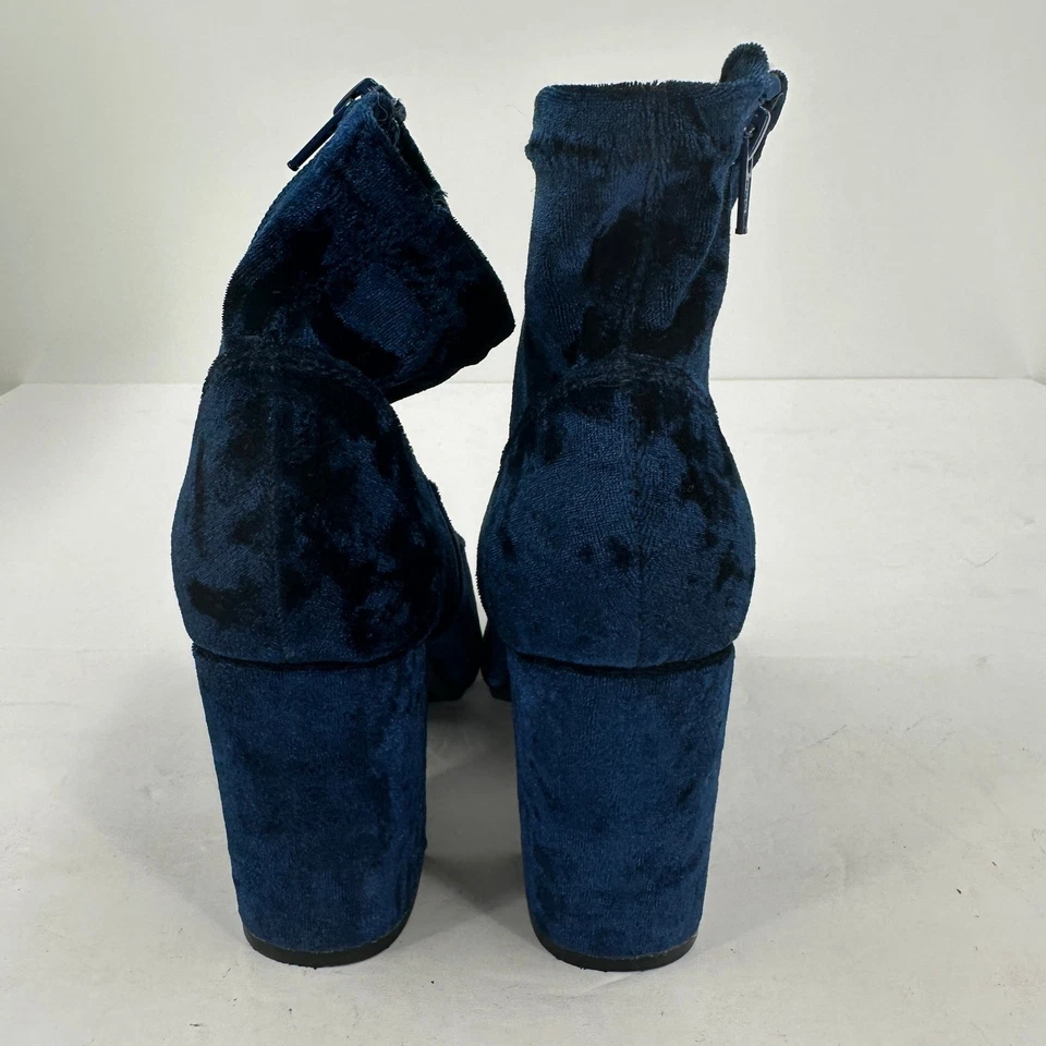Botines Carlos Santana para mujer azul terciopelo talla 5,5 Whimsigoth Foto 2 de 4