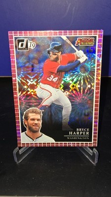 2019 Donruss Bryce Harper Action All-Stars Pink Fireworks #AA8 Washington
