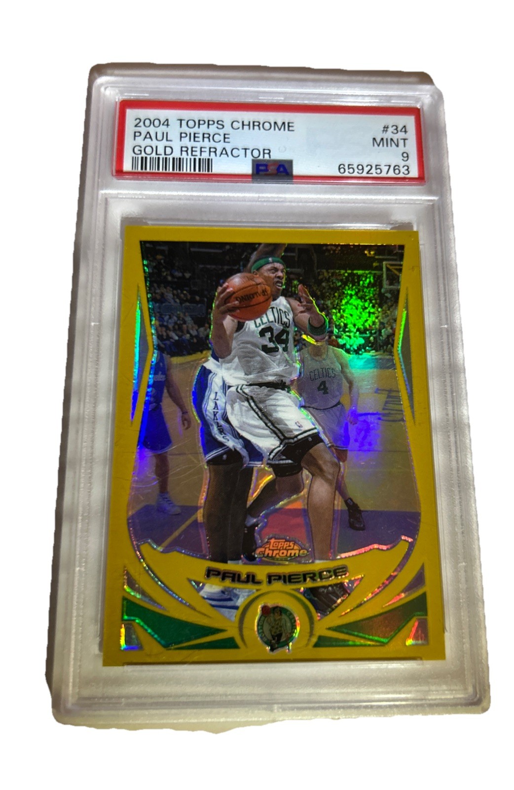 2004-05 Topps Chrome - Paul Pierce #34 Gold Refractor /99