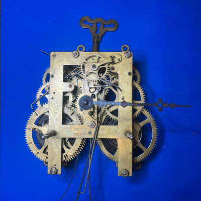 【希少】Wm.L.Gilbert ★八角掛時計 アメリカ製 アンティーク Original Wm. L. Gilbert 8-Day Clock Movement - Winsted Conn - Jan