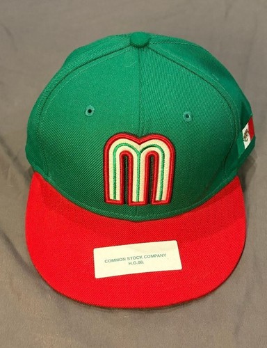 Mexico World Baseball Classic WBC New Era 59FIFTY 7 3/8 Fitted Hat Green Red