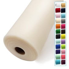 Ivory Tulle Fabric Roll 54 Inch x 40 Yard Bolt Spool Wedding Decoration Craft