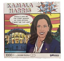 KAMALA HARRIS 1000 Piece Jigsaw Puzzle pop art! FunWares  27 x 19 in NEW SEALED