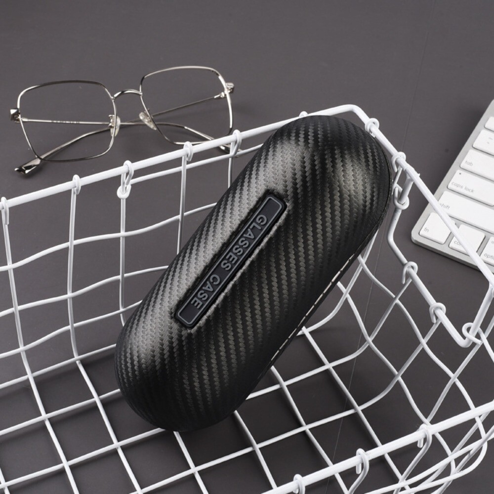 Carbon Fiber Sunglass Case Black Leather Glasses Storage Box Outdoor eBay