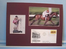 Eddie Arcaro & Nashua beat Swaps & First day Cover