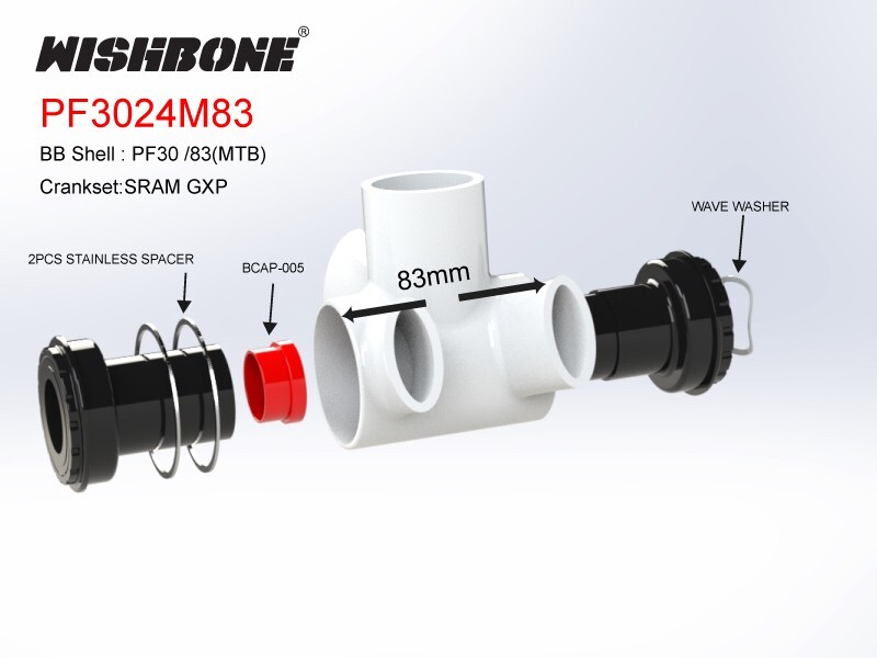 WISHBONE PF3024M83 BOTTOM BRACKET SHIMANO HOLLOWTECH Ⅱ
