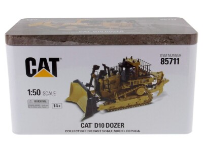 CAT CATERPILLAR D10 TRACK-TYPE DOZER YELLOW 1/50 MODEL BY DIECAST